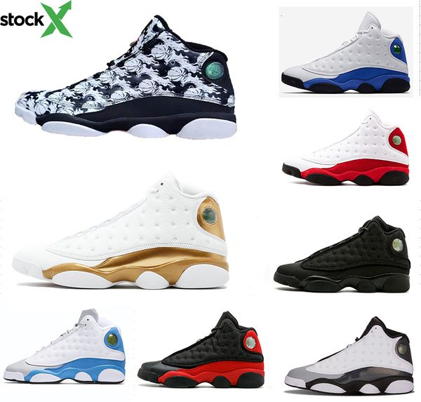 

us8-13 graffiti 13 xiii men basketball athletic shoes 13s class of 2002 dmp he got game playoffs hyper royal sports sneakers, Black