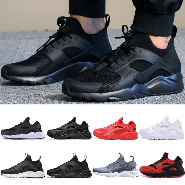 

huarache 4.0 1.0 runniing shoes classical triple white black red men women huaraches shoes mens designer trainers sneakers sports shoes