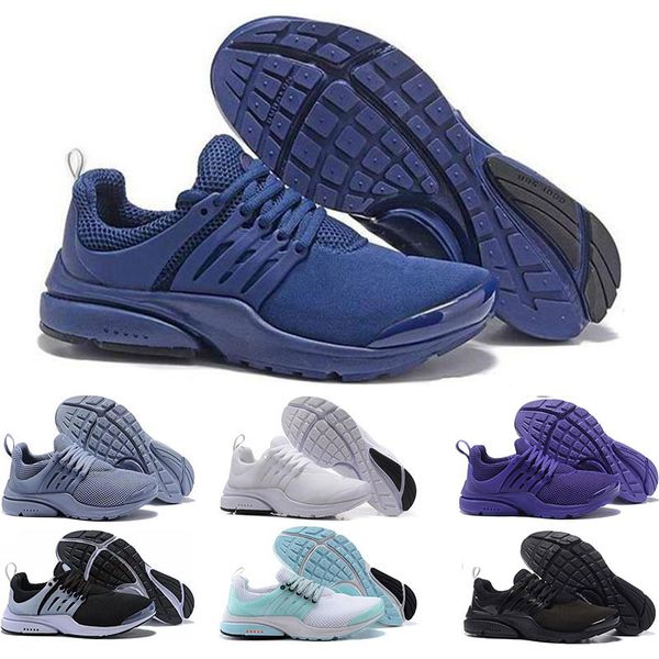 

5 11 new presto br qs running shoes for men women triple white black grey bule trainers comfortable breathable sports sneakers size