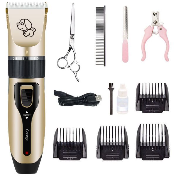 

new dog hair trimmer electric usb charging pet hair clipper rechargeable low-noise grooming cat hair remover cutter machine