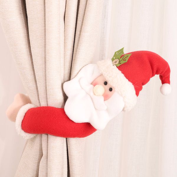 

christmas curtian tieback santa claus snowman elk dolls curtain buckles christmas decorations new year 2020 xmas decor navidad