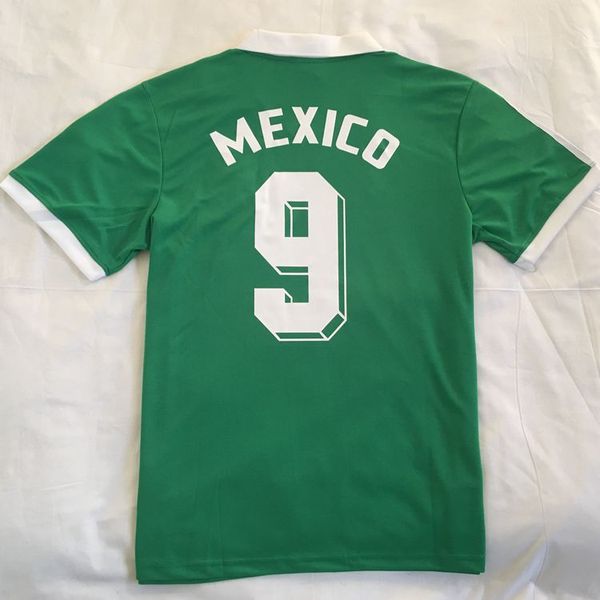 

1986 мексика ретро бланко таиланд качество футбол кофта формы футбола рубашка кофта майо де ног футбольная футболка camiseta, Black;yellow