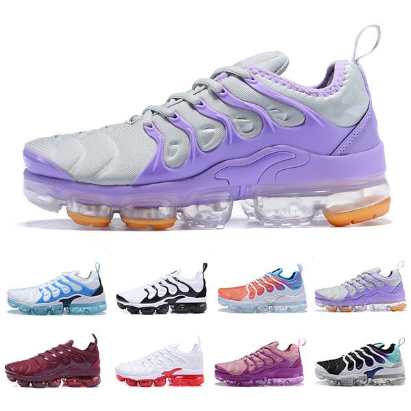 

2019 tn plus women running shoes white pink purple girl grape womens female sports outdoor trainers sneakers eur 36-40