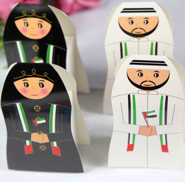 Scatole di caramelle arabe Confezione araba Scatola di cioccolatini Scatole regalo per bomboniere degli Emirati Arabi Uniti Scatole per matrimoni