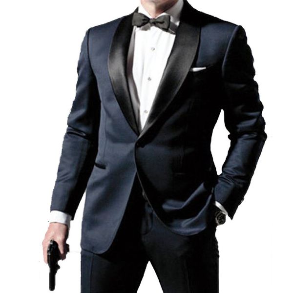 

2020 latest custom suit men leisure two pieces dress jacket pants masculino casual wedding suit custom made b120, White;black