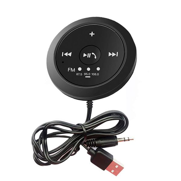 

bluetooth portable 3.5mm music adapter wireless audio receiver usb port fm transmit stable hands aux car stereo