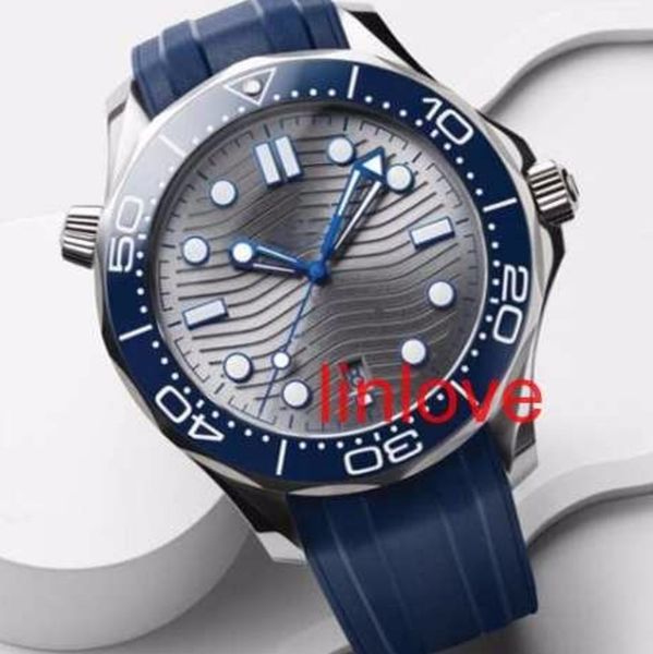 

luxury men's wristwatches 300 master automatic mechanical steel strap mens watches limited edition sports watch wristwatches, Slivery;brown