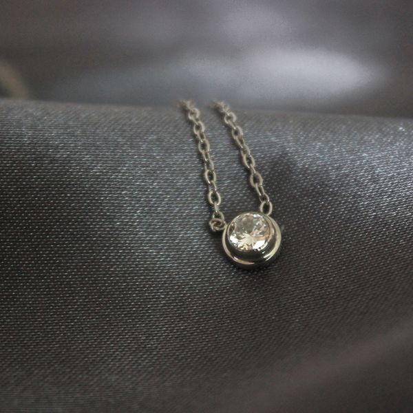 

diamond necklace woman au750 silver chains woman wedding vintage jewelrys