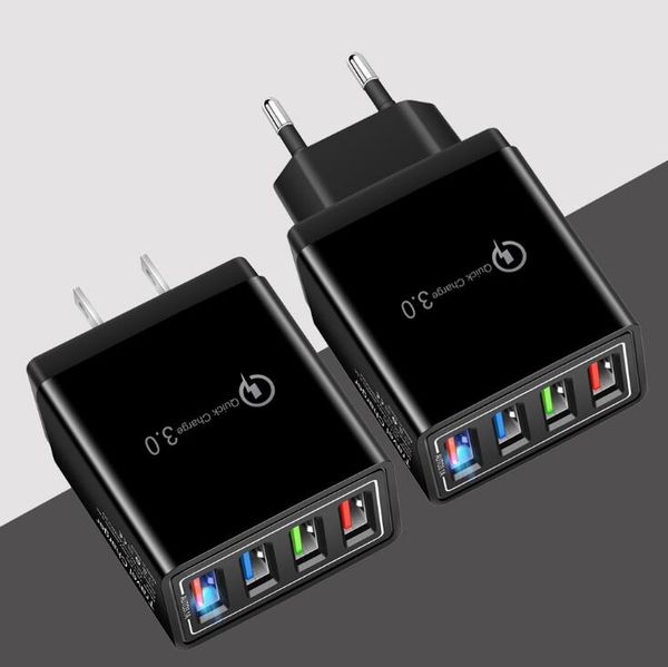 

5v3a color 4usb mobile phone charger multi-port travel charger intelligent identification harging head charging travel supplies