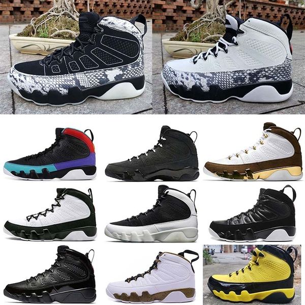 

mens snakeskin jumpman 9 shoes 9s ix 11 unc dream it do it bred og space jam release men trainer sport sneaker 7-13