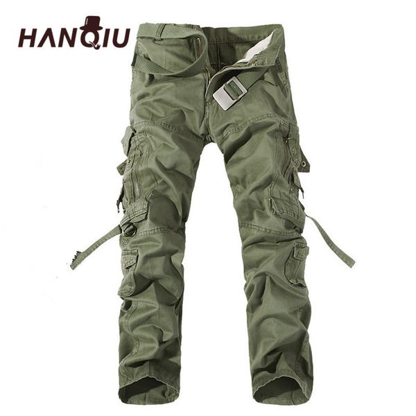 

hanqiu 2019 men cargo брок марка брука высокого качества cato мужской плюс размер 28 -42, Black
