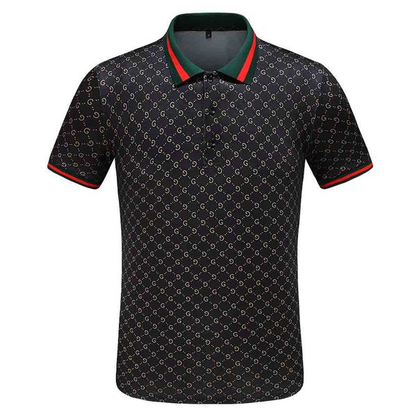 

luxury mens designers polo t shirts summer short sleeved turn down collar short sleeved polo shirts, Black;brown