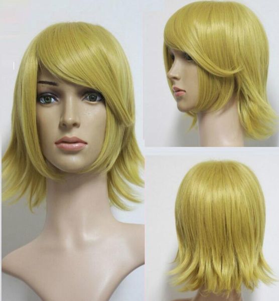 Wig Kagamine Rin Halloween Cosplay Costume Straight Short