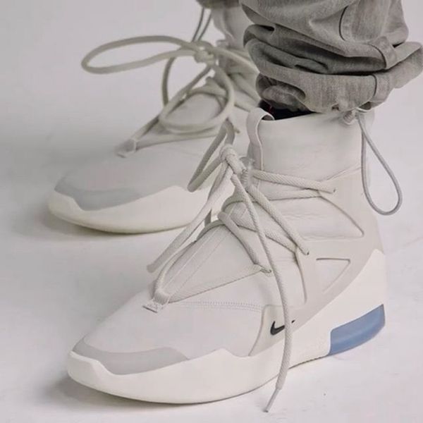 

2018 air new arrival fear of god 1 men ba ketball hoe fog boot light bone black ail women port zoom neaker 36 46
