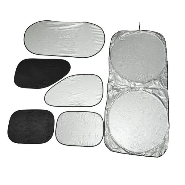 

uxcell 6 in 1 car front rear side windshield window sunshade visor cover uv protection
