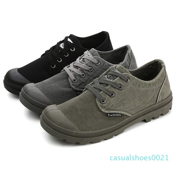 

2019 canvas men shoes denim lace-up men casual shoes new plimsolls breathable male footwear spring autumn hjm78 c21, Black