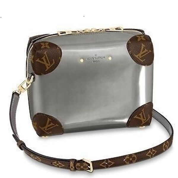 

2019 m52758 venice gray real caviar lambskin le boy chain flap bag handbags shoulder messenger bags totes