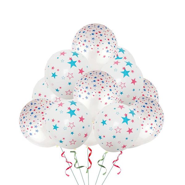 

50pcs 12inch print balloon set round latex balloon independence day celebration balloons home birthday party decoration set gift vt0258