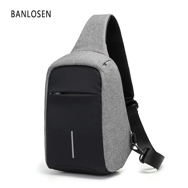 

new men messenger bag chest pack brand anti-theft design men shoulder crossbody bags for ipad