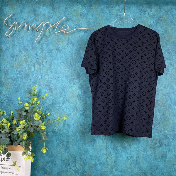 

2020ss весной и летом новый высококачественный хлопок печати короткий рукав вокруг шеи панель t-shirt размер: s--xl-xxl- цвет: черный белый, White;black