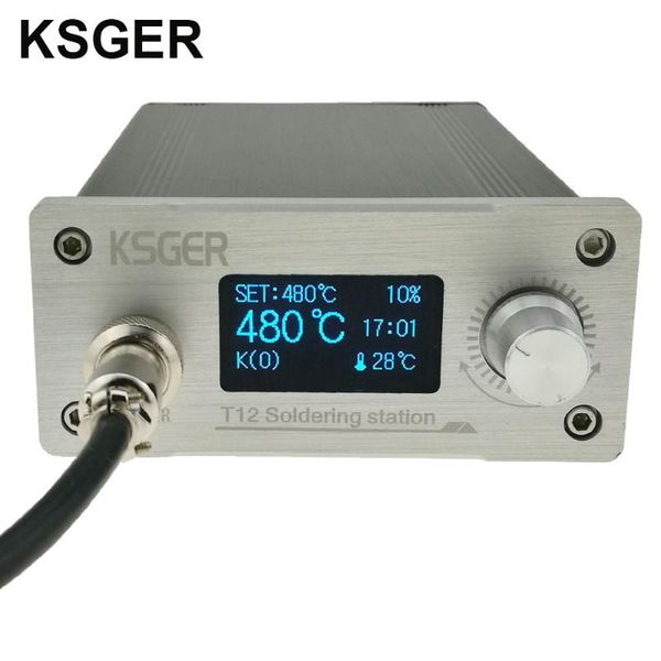 

ksger white thick panel stm32 oled t12 soldering station temperature digital controller for hakko t12 electric soldering iron