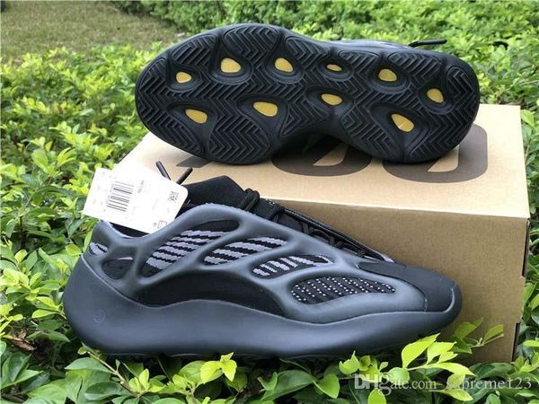 

новый kanye west originals 700 v3 black azael кроссовки 3m reflective wave runner светится в темноте мужчины женщины спортивные кроссовки с
