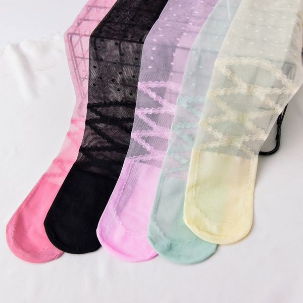 

kids girls stockings ballet dance stocking baby girl tights silk cute dot print children girls tights pantyhose, Blue