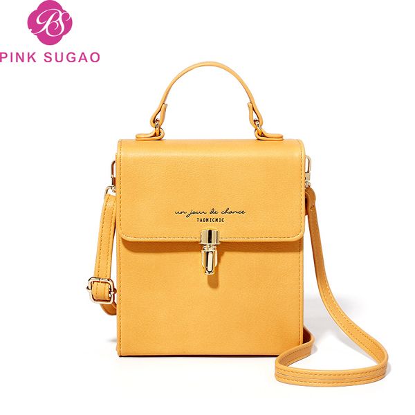 

Pink sugao designer crossbody bag designer handbags purses women tote bags mini phone bags simple shoulder bag 2019 new fashion small bags