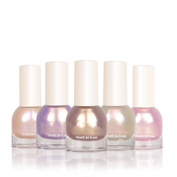 

long lasting polarized nail polish no fading pearl luster harmless manicure polish v9-drop, Red;pink