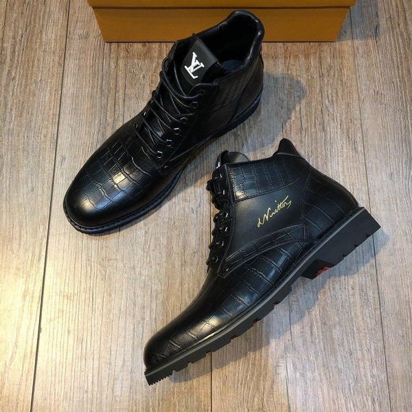 

c4 black fashion casual men shoes autumn and winter luxury leather men shoes original box packaging zapatos hombre