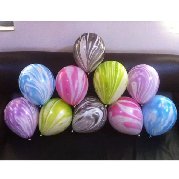 

100pcs marble balloons latex agate balloons wedding birthday party decor