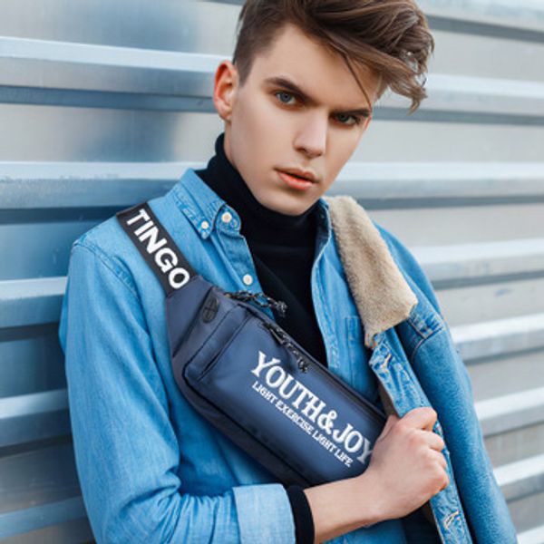 

running women's belt bag pu waterproof mens chest bags fashion letter travel bags high capacity shoulder bag phone crossbody