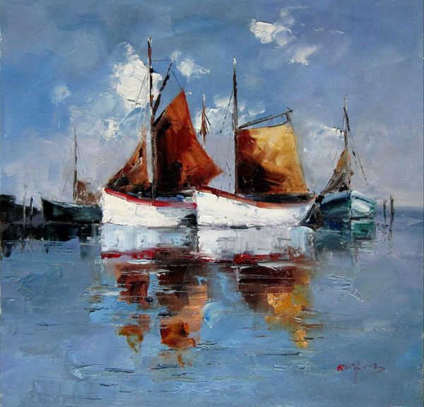 

Yawl Home Decor Handpainted &HD Print Oil Painting On Canvas Wall Art Canvas Large Pictures 191124