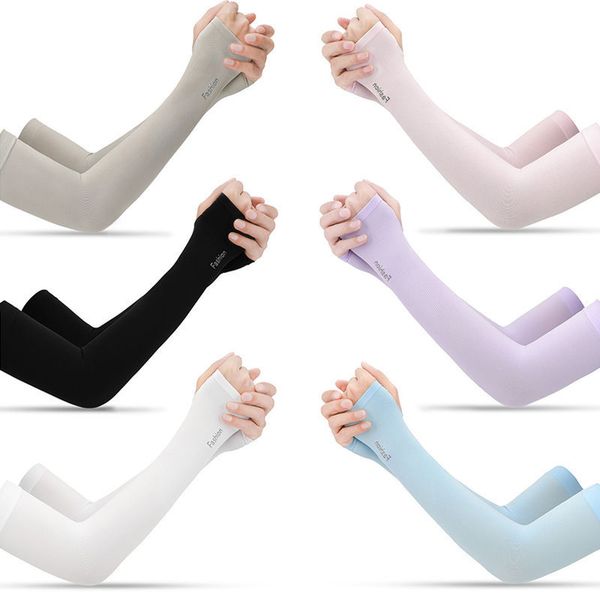 

ice sleeve version of the summer sleeves sunscreen sleeve running men's riding gloves outdoor thin ice silk sleeve