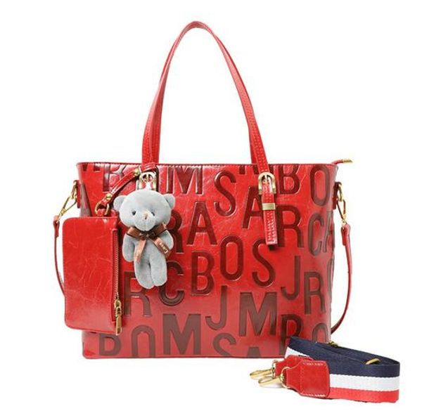 

est brands recommend women's fashion handbags designer embossed letters large capacity tote bags send bear wallets shoulder bags