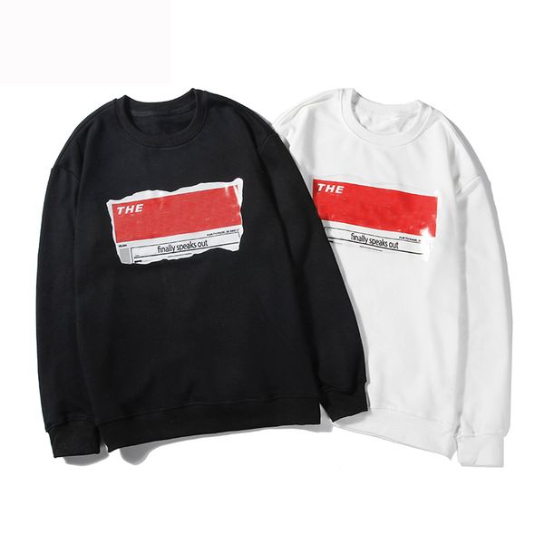 

luxury designer hoodies for men autumn brand pullover sweatshirts coats with letters fashion mens hoodies clothes m-2xl, Black