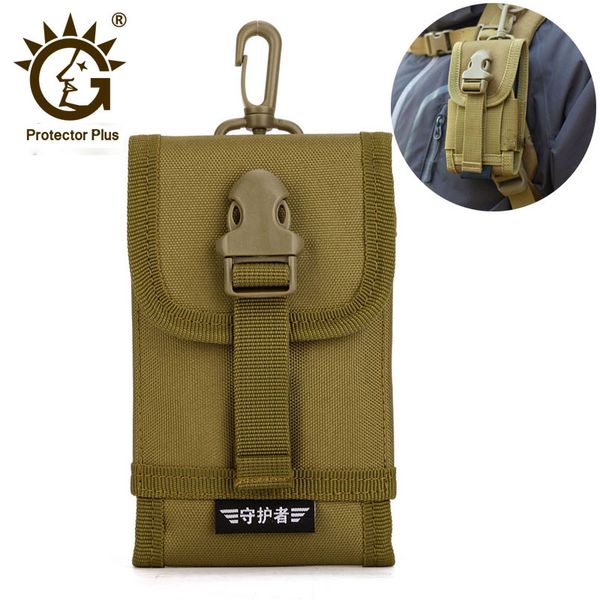 

army tactical bag for mobile phone, hook cover molle pouch phone case for 6/6s/6 plus 5.8 inch mobile phone pouches black