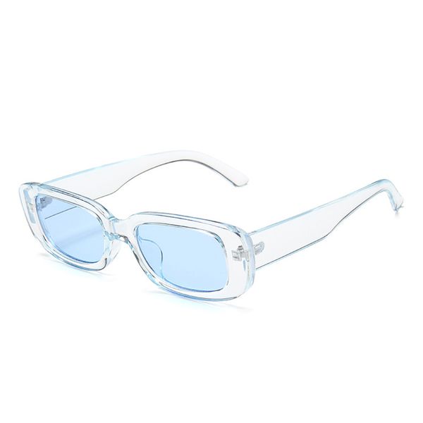 

dave classic retro sunglasses women brand design vintage rectangle sun glasses female clear blue pink green lens eyewear uv400, White;black