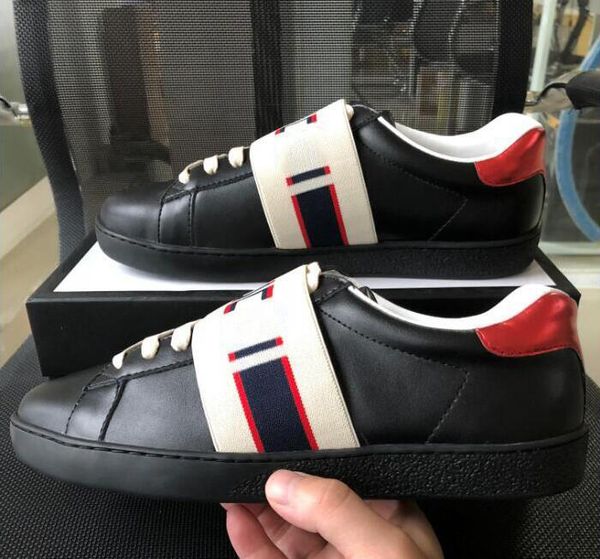 

[С коробкой]новый человек люксовый бренд дизайнер обуви синий красный синий полоса с высоким качеством классическая обувь из натуральной кожи для женщин Повседневная обувь