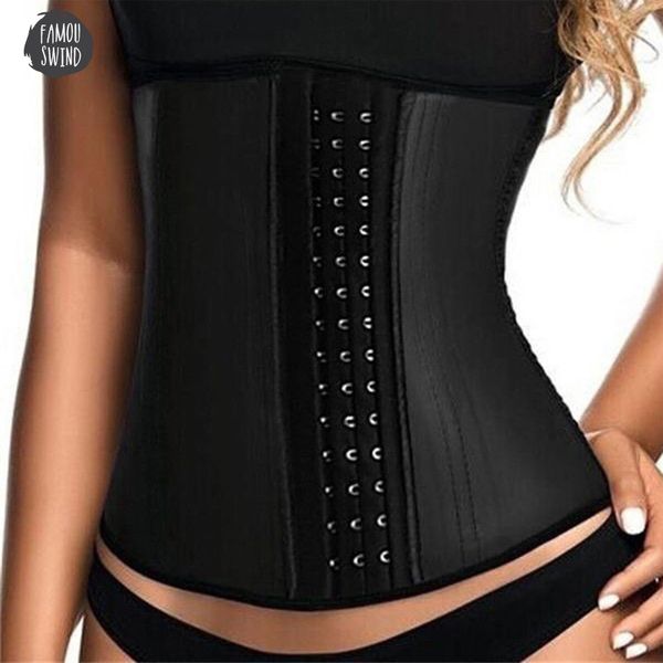

fashion shapers women ladies solid fashion waist trainer cincher body shaper underbust shapewear slim solid underwear, Black;white