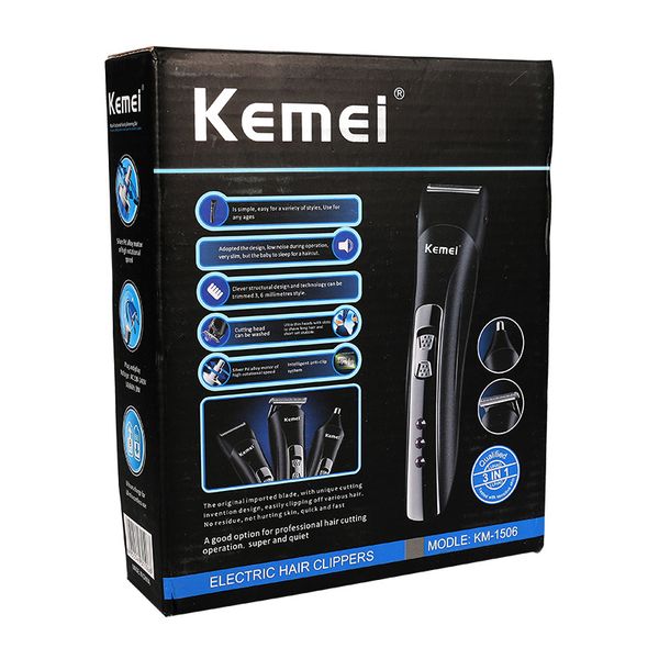 

pop 2020 kemei multifunction hair clipper rechargeable electric shaver beard trimmer for men global universal(100-240v) bwkf hhlkb
