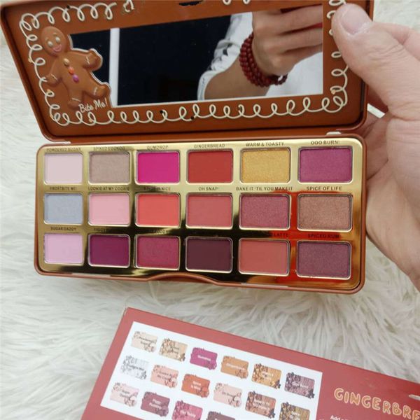 

new gingerbread spice eye shadow palette makeup 18 colors eyeshadow shimmer sweet gingerbread eye shadow palette holiday collection