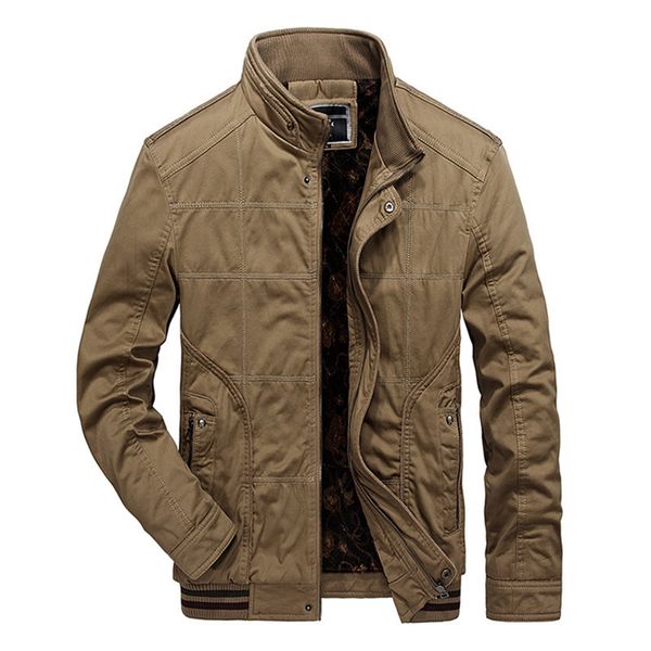 

tactical jacket men winter army green fleece jacket coats casual loose mens windbreaker jackets coat big size wholesale, Black;brown