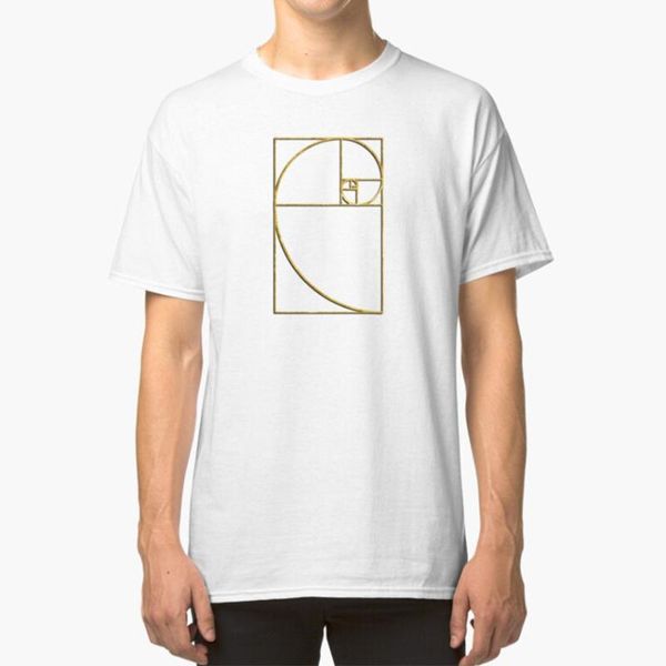 

золотое сечение священная спираль фибоначчи t - shirt золото mean порядковый номер математика математика геометрия алгебра geek золотое сече, White;black