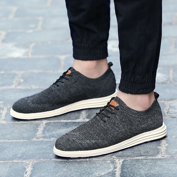 

mkteer summer 2019 new vintage men casual shoes men business formal brogue weave carved oxfords wedding dress shoes breathable, Black