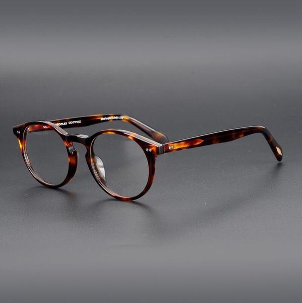 

ov5241 acetate oval optical eyeglass frames for men and women retro myopia prescription optical reading glasses frame eyewear, Black