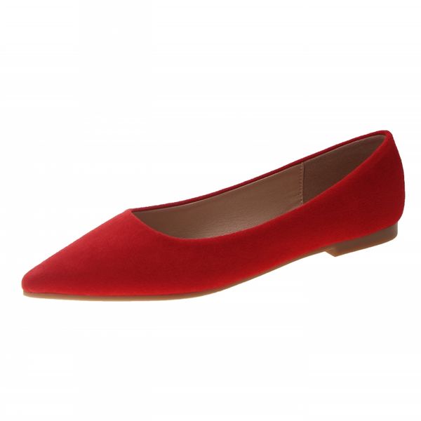 

2019 Women Flats Pointed Toe Slip On Flat Shoes Woman Kid Suede Leather Shallow Shoes Ladies Loafers Office Work Shoes JS-B0003