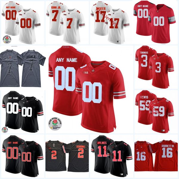 

Ohio State Buckeyes Football Jersey Matthew Baldwin Baron Browning Jaelen Gill Justin Hilliard Tyreke Johnson Ohio State Buckeyes Jersey