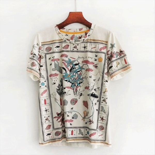 

женская футболка одежда куртка 2020 ся yinhua с коротким рукавом женские футболки круглый воротник короткий жакет мода одежда, White