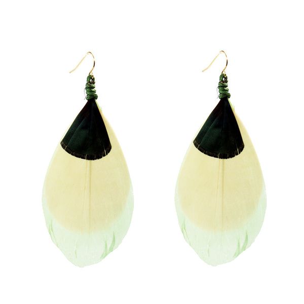 

new fashion bohemia ethnic hanging dangle drop earrings for women simple alloy feather tassel earrings party jewelry gifts, Silver